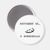 Glück ist ein Quesadilla Magnet (Vorderseite/Rückseite)