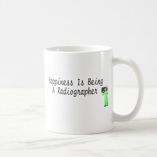 Glück ist ein Röntgentechniker Kaffeetasse (Rechts)