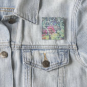 Glück ist ein Schmetterling - Inspirierender Spruc Button (Beispiel)
