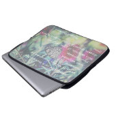 Glück ist ein Schmetterling - Inspirierender Spruc Laptopschutzhülle (Vorne Knopf)