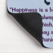 Glück ist ein Schmetterling-Nathaniel Hawthorne Mousepad (Ecke)