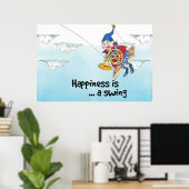 Glück ist ein Schwung Poster (Heimbüro)