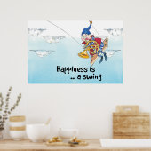 Glück ist ein Schwung Poster (Küche)