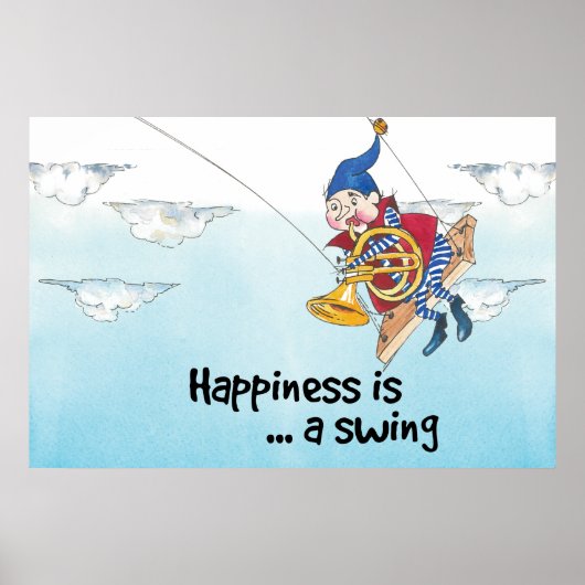 Glück ist ein Schwung Poster (Vorne)