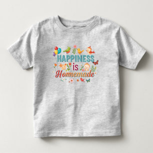 Glück ist ein selbstgemachtes Toddler-T-Shirt Kleinkind T-shirt