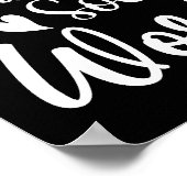 Glück ist ein Sozialarbeiter lustige Frauen Männer Poster (Ecke)