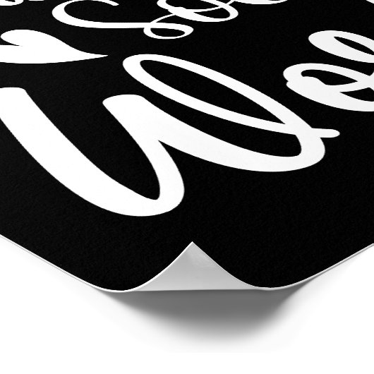 Glück ist ein Sozialarbeiter lustige Frauen Männer Poster (Ecke)