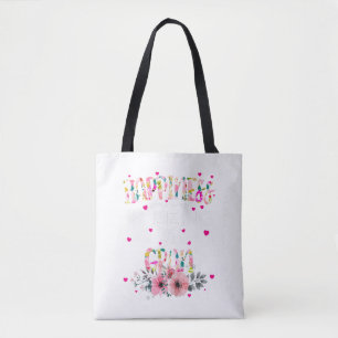 Glück ist ein Tag der großen Mama-Mutter mit Blume Tasche