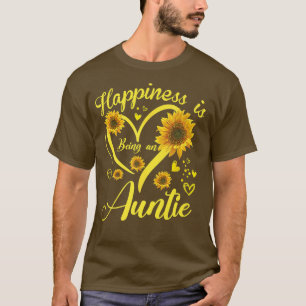 Glück ist ein Tantentag für Sonnenblumen-Mütter T-Shirt