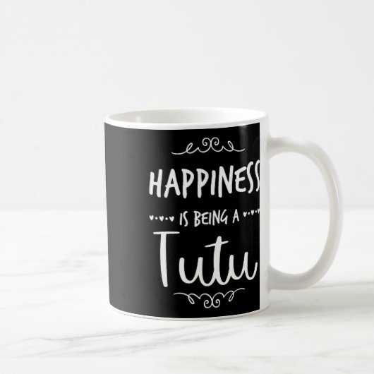 Glück ist ein Tutu Hawaii-Oma Kaffeetasse (Rechts)
