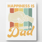 Glück ist ein Vater Fotoplatte (Vorderseite)