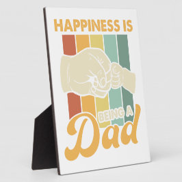 Glück ist ein Vater Fotoplatte