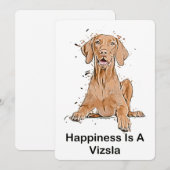 Glück ist ein Vizsla Einladung (Vorne/Hinten)