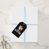 Glück ist ein walisischer Corgi Geschenkanhänger (Mit Garn)