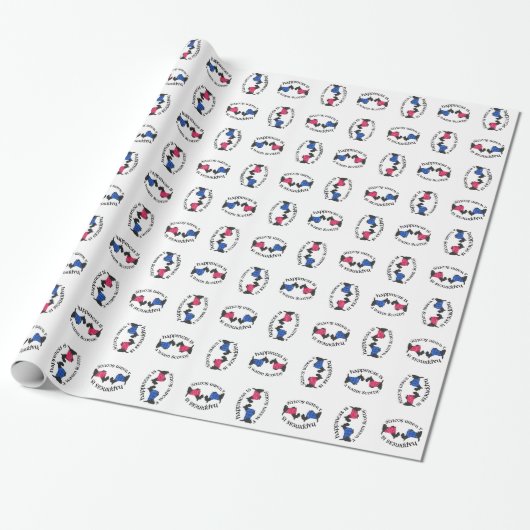 Glück ist ein warmer Schottland Geschenkpapier (Ungerollt)