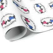 Glück ist ein warmer Schottland Geschenkpapier (Rolleneckpunkt)
