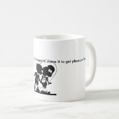 "Glück ist eine Art Kuss" Niedliche Liebe Kaffeetasse (VorderseiteRechts)