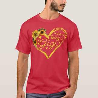 Glück ist eine Gigi-Sonnenblumenmutter T-Shirt