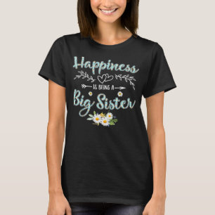 Glück ist eine große Schwester Frauen Daisy Blume T-Shirt