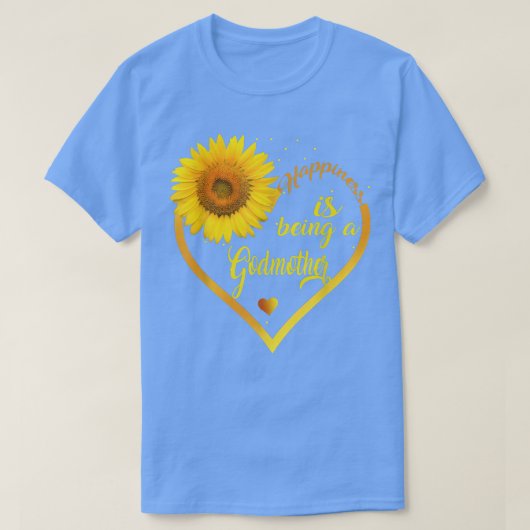 Glück ist eine Großmutter Sonnenblume Lover Gra T-Shirt (Design vorne)