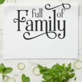 Glück ist eine Küche voller Familie - Geschirrtuch (Gefaltet)