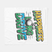 Glück ist eine lange Fahrt, Golf Fleecedecke (Vorderseite (Horizontal))