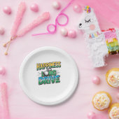 Glück ist eine lange Fahrt, Golf Pappteller (Party)