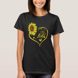 Glück ist eine Lola-Sonnenblume T-Shirt
