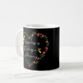 Glück ist eine Mama-Funny Mommy Junge Mutter Kaffeetasse (Vorderseite Links)