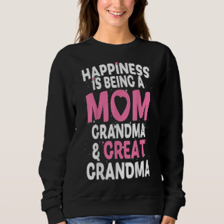 Glück ist eine Mama Großes Oma Funny Geschenk Sweatshirt
