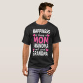 Glück ist eine Mama Großmutter Moth T-Shirt (Vorne ganz)