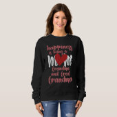Glück ist eine Mama Oma Cool eine Mutter zu sein Sweatshirt (Vorne ganz)
