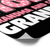 Glück ist eine Mama Oma und groß Poster (Ecke)