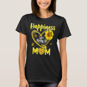 Glück ist eine Mama Sonnenblumenmüttertag T-Shirt