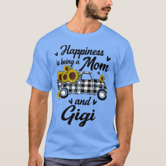 Glück ist eine Mama und Gigi Sonnenblumen Geschenk T-Shirt