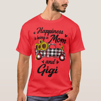 Glück ist eine Mama und Gigi Sonnenblumen Geschenk T-Shirt