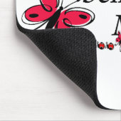 Glück ist, eine Mema SCHMETTERLING zu sein Mousepad (Ecke)