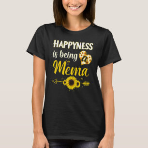 Glück ist eine Mema Sonnenblume Oma Mutter T-Shirt