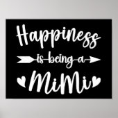 Glück ist eine Mimi-Funny Großmutter Mutter Poster (Vorne)