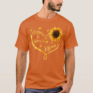 Glück ist, eine Mimi-Oma-Sonnenblumen-Mutter zu se T-Shirt
