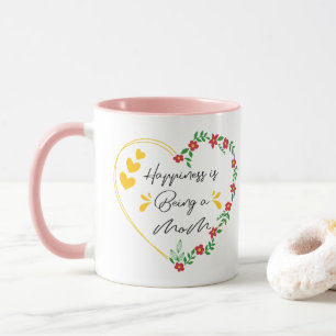 Glück ist, eine Mutter zu sein, lustiger Muttertag Tasse