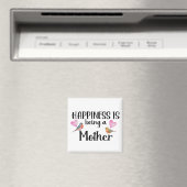 Glück ist, eine Mutter zu sein Vögel Herz Mama Ges Magnet (In Situ (Geschirrspüler))