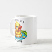 Glück ist eine Niedliche Ducky Coffee Tasse (1) (Vorderseite Links)