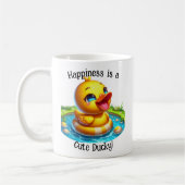 Glück ist eine Niedliche Ducky Coffee Tasse (1) (Links)