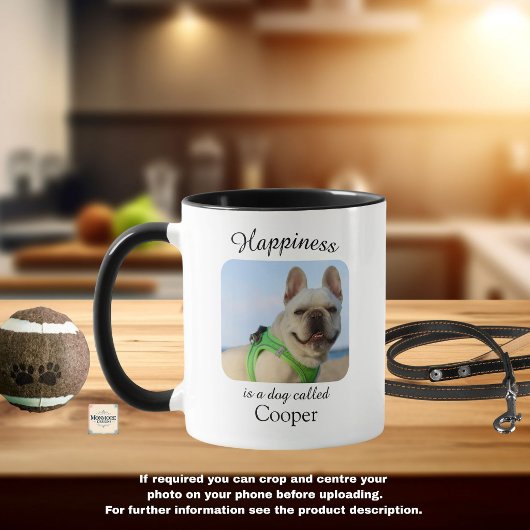 Glück ist eine personalisierte Tasse für Hunde