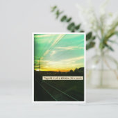 Glück ist eine Reise Postkarte (Stehend Vorderseite)