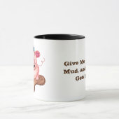 Glück ist eine Schlammkugel Tasse (Zentrum)