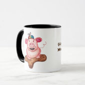 Glück ist eine Schlammkugel Tasse (Vorderseite Links)