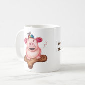 Glück ist eine Schlammkugel Tasse (Vorderseite Links)