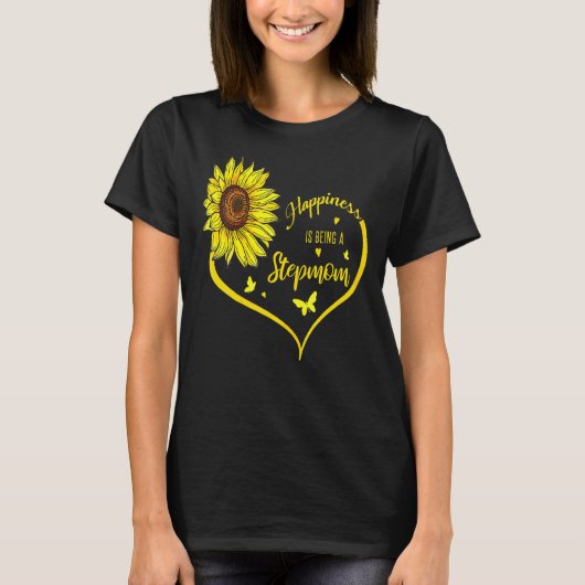 Glück ist eine Stepama Sonnenblume 1 T-Shirt (Vorderseite)